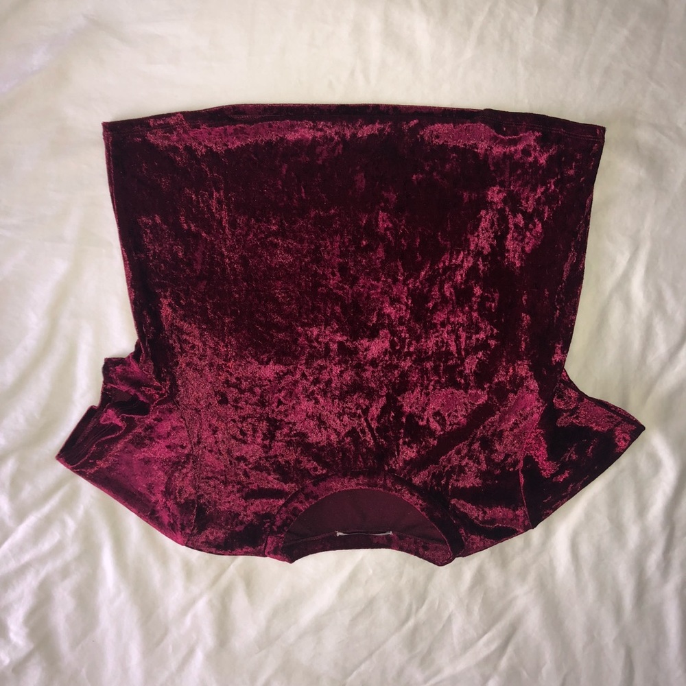 Velvet Crop Top